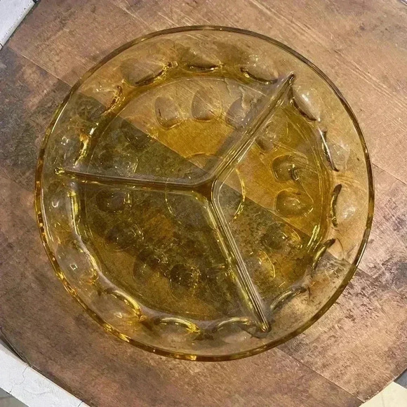 Vintage  Indiana Glass Divided Dish - Picture 1 of 3